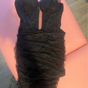 Black elegant evening dress Short/size small